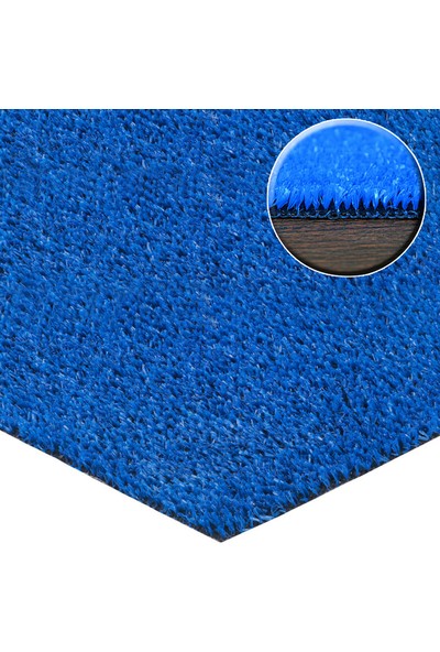 Forfloor Yapay Çim Halı Paspas Mavi 7 mm x 100 cm