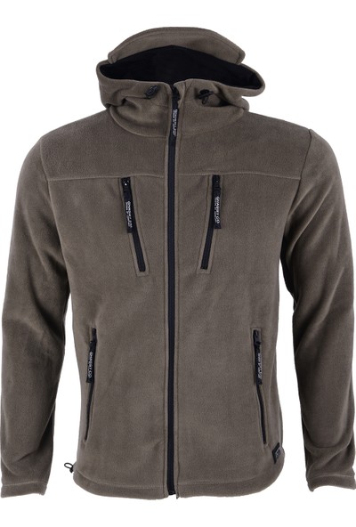 Ghassy Co. Tactical Army Erkek Polar Kapşonlu Ceket