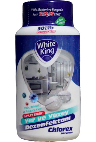 White King Chlorex Yer ve Yüzey Dezenfektanı Tablet 150 gr