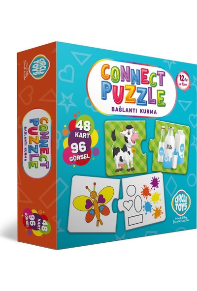 Circle Toys Connect Puzzle Bağlantı Kurma Oyunu Eşleştirme Kartları
