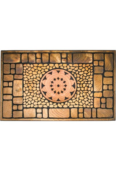 Giz Home Mozaik Kapı Paspası 45X75 Notre Dame