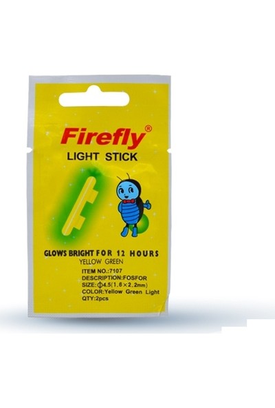 Firefly 4.5 x 39 mm İkili Paket 50'li Fosfor Işıldak