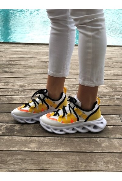 Shoemark Rainbow Beyaz Sneakers