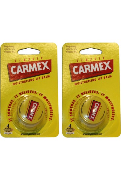 Carmex Klasik Lip Balm Kavanoz 7.5g x 2 Adet
