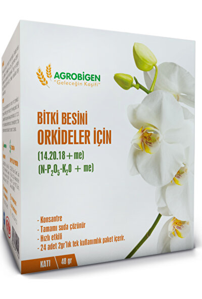 Agrobigen Orkideler Için Bitki Besini Katı 2 gr x 24'lü