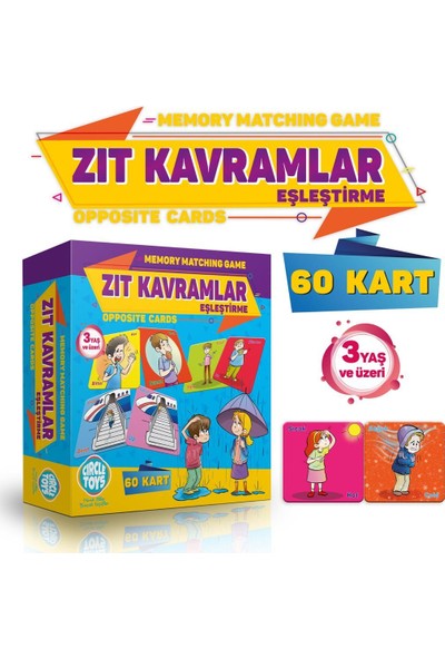 Circle Toys Zıt Kavramlar Eşleştirme Türkçe Ingilizce