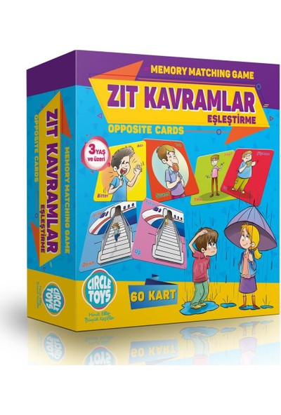 Circle Toys Zıt Kavramlar Eşleştirme Türkçe Ingilizce