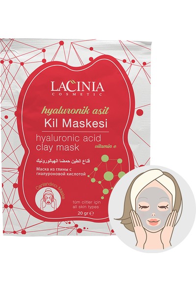 Lacinia Hyaluronic Asit Kil Maskesi (Tek Kullanımlık)