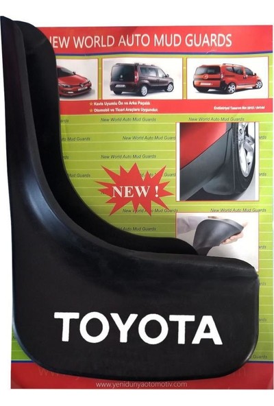 Yeni Dünya Toyota Corolla 2013-2019 4'lü Paçalık Çamurluk Tozluk TYT1UX009