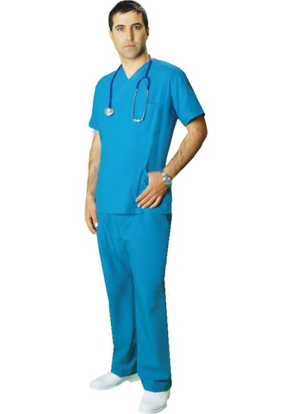 Erkek Petrol Yeşili Doktor Cerrahi Yaka 34