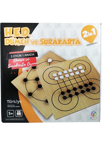 Hobi Eğitim Dünyası Dümen - Surakarta 2'si 1 Arada Eğitici Oyun