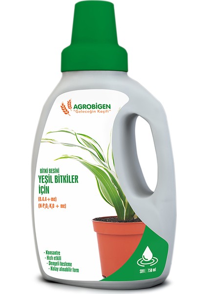 Yeşil Bitkiler Için Bitki Besini 750 ml