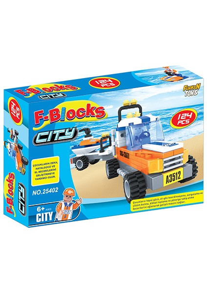 F-Blocks City Seri 124 Parça