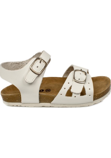 905.p20Y.085 Patik Deri Beyaz Çocuk Sandalet fiyatları