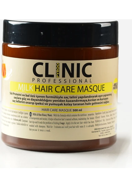 Clinic Professional Clınıc Mılk Saç Bakım Maskesi 500 ml