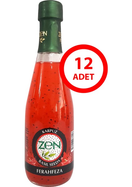 Karpuz Fesleğen Tohumlu Içecek 330 ml x 12 Adet