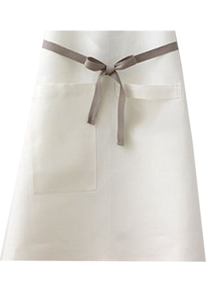 Nakışlı Belden Önlük Master Chef Barista Mutfak İş Önlüğü Garson Kuaför Tattoo Önlük Beyaz