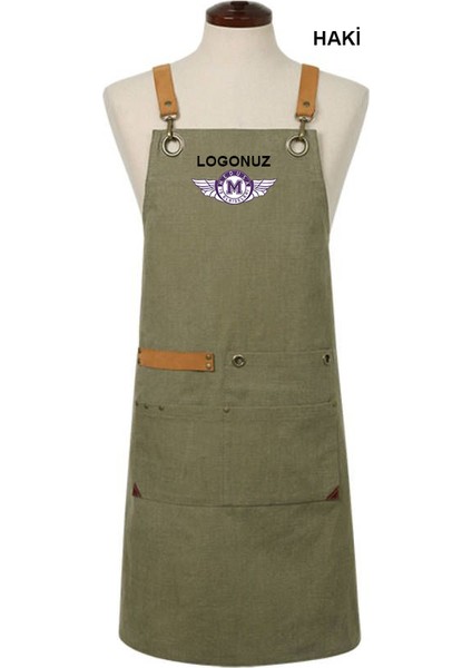 Nakışlı Belden Önlük Master Chef Barista Mutfak İş Önlüğü Garson Kuaför Tattoo Önlük Haki fiyatları