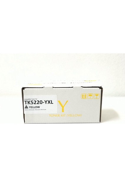 Kyocera TK5220 Yüksek Kapasite Muadil Toner 1.800 Sayfa Sarı