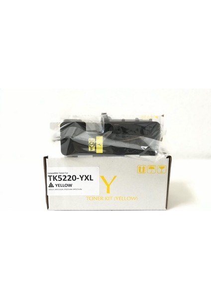 Kyocera TK5220 Yüksek Kapasite Muadil Toner 1.800 Sayfa Sarı