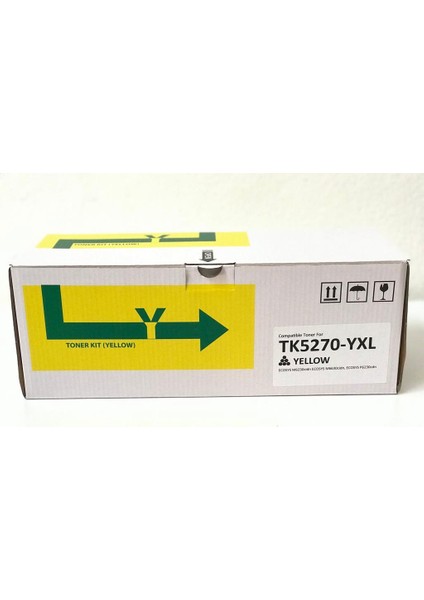 Kyocera TK5270 Yüksek Kapasite Muadil Toner 9.000 Sayfa Sarı