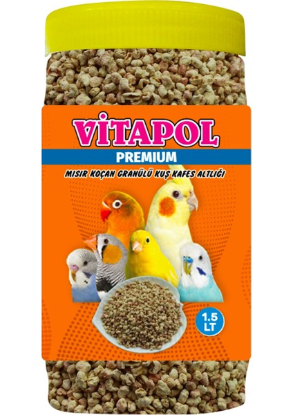 Premium Mısır Koçan Granülü 1.5 Lt
