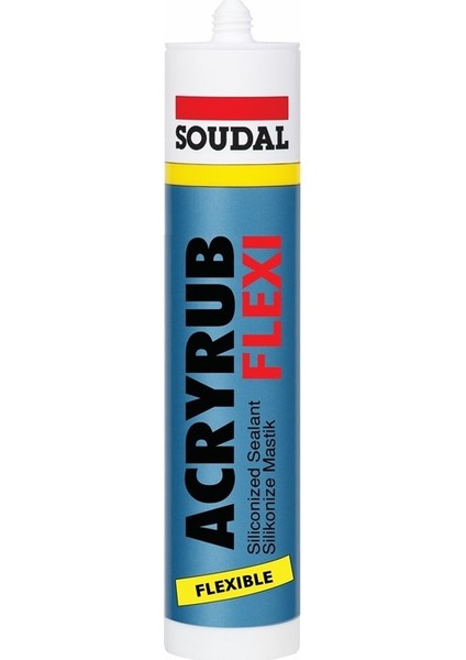 Acryrub Flexi Elastik Silikonize Mastik 310 ml Beyaz