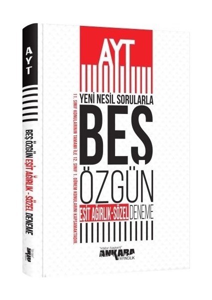 AYT Nesil Sorularla Eşit Ağırlık - Sözel 5 Özgün Deneme