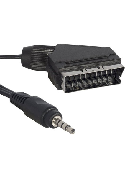 Uydu Av Kablo 3.5mm Erkek Scart Kısa Jack