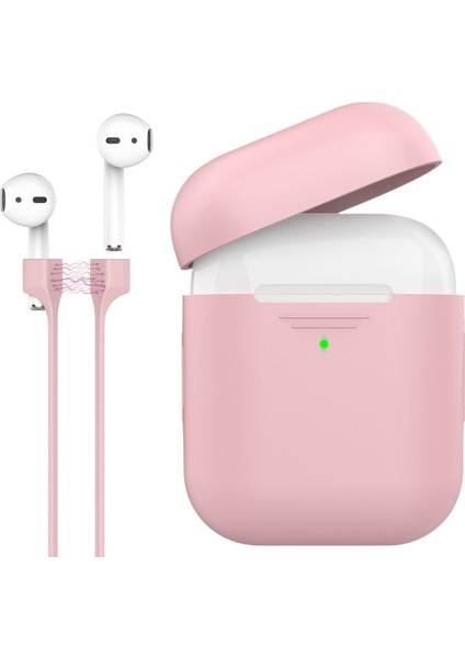 Podkit AirPods Kılıfı Silikon ve Kulaklık Boyun Askı Aparatı İkili Set