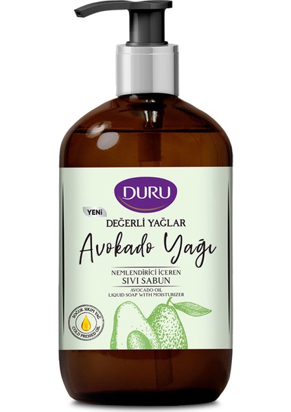 Değerli Yağlar Nemlendiricili Avokado Yağı Sıvı Sabun 500 ml