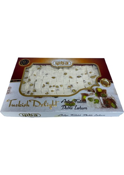 Antep Fıstıklı Çifte Kavrulmuş Lokum 400 gr (Tereyağ Aromalı)