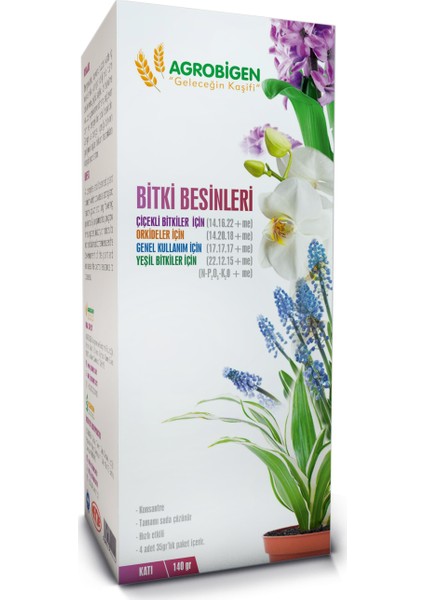 Bitki Besinleri Karışık Katı 35 gr 4'lü