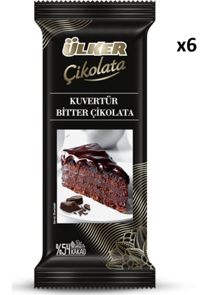 Kuvertür %54 Bitter Tablet 200 gr x 6'lı modelleri