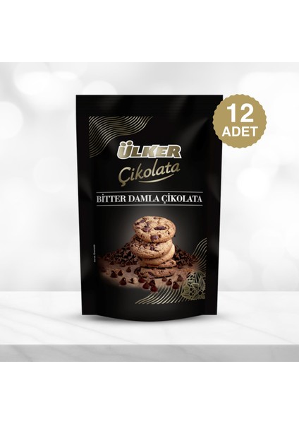 Damla Çikolata Bitter 150 gr x 12'li