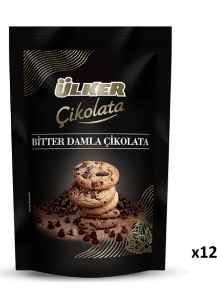 Damla Çikolata Bitter 150 gr x 12'li