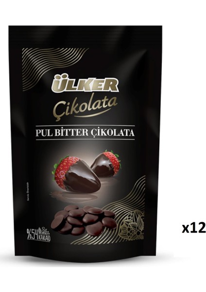 Pul Çikolata %54 Bitter 120 gr x 12'li modelleri