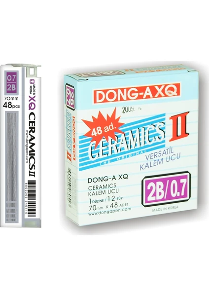 Dong-A Ceramics Versatil Min Uç 2B 70 mm 12'li kutu - 48 adet