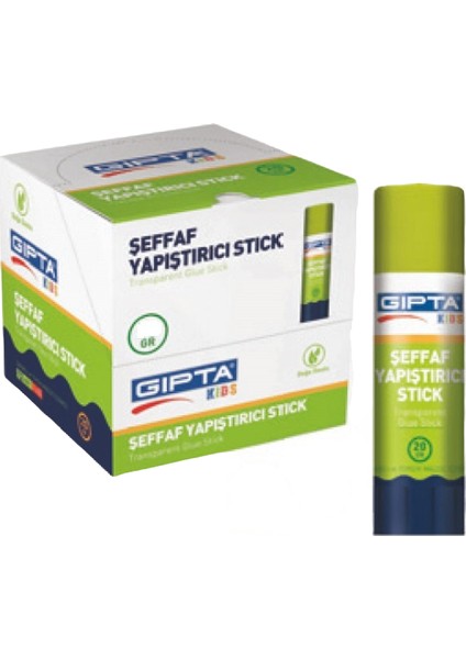 Yapıştırıcı Stick 20 gr Şeffaf Renkli Kullanım İçin Pratik ve Kolay