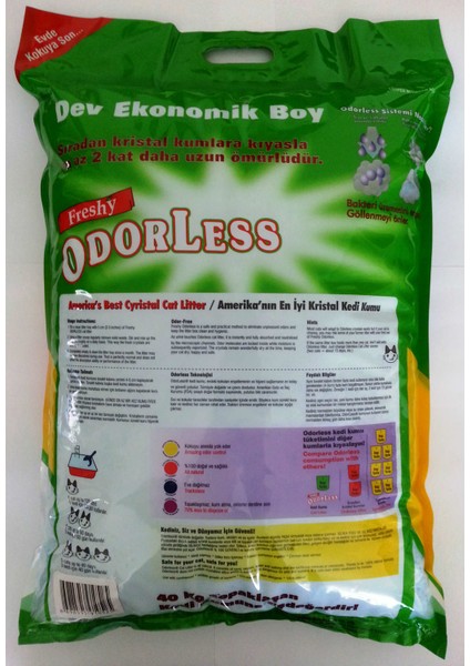 Odorless Cat Litter Regular Kristal Kalın Kedi Kumu 6 Kg