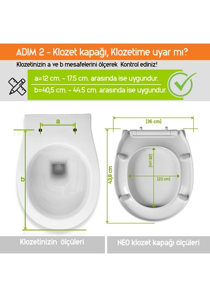 Aqua Bagno Neo Yavaş Kapanan Klozet Kapağı