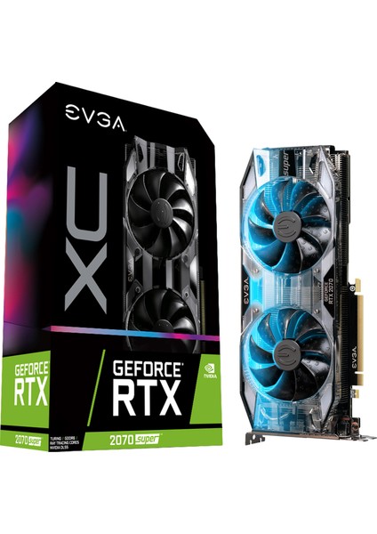 EVGA Gaming GeForce RTX 2070 SUPER XC 8GB 256Bit GDDR6 RGB (DX12) PCI-E 3.0 Ekran Kartı (08G-P4-3172-KR)