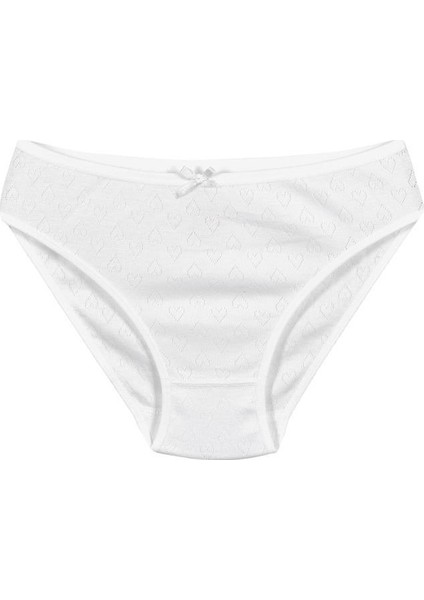 6'lı paket Jakarlı Kalp Desenli Kadın Bikini Külot 200