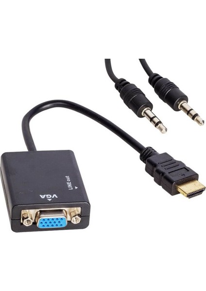 HDMI To Vga+Audio Çevirici