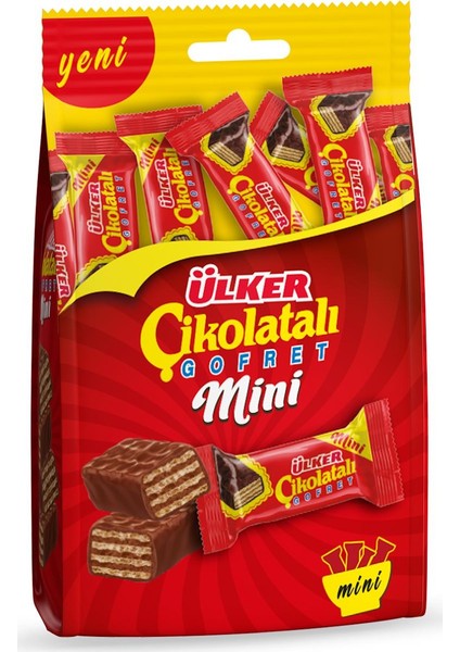 Çikolatalı Gofret Mini 10 Paket 820 gr