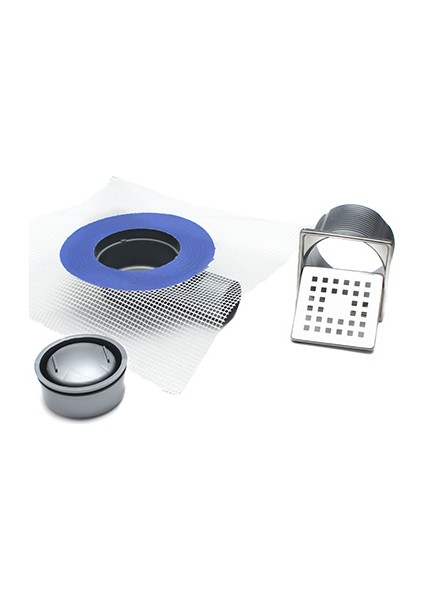 Q50 Yandan Çıkışlı Sürme Yalıtım Uyumlu Paslanmaz Çerçeveli Sulu Susuz Koku Önleyicili Takım Süzgeç 10 x 10 cm fiyatları