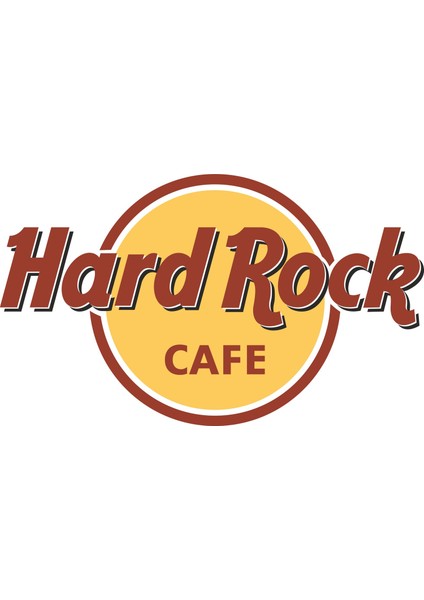 Hard Rock Cafe Sticker 7 x 12 cm Renkli