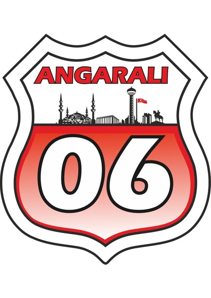Angaralı Sticker 10 x 11 cm Renkli