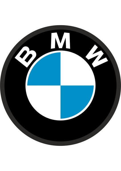 Bmw Logo Arma Sticker 9 x 9 cm Renkli