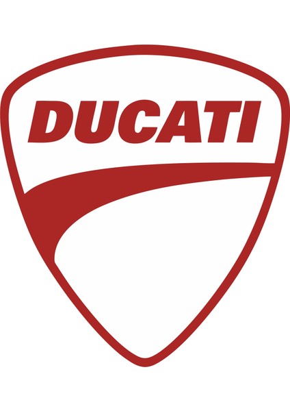 Ducati Logo Sticker 11 x 10 cm Renkli